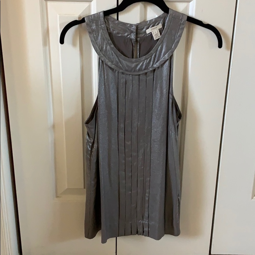 BOGO Metallic silk J Crew blouse